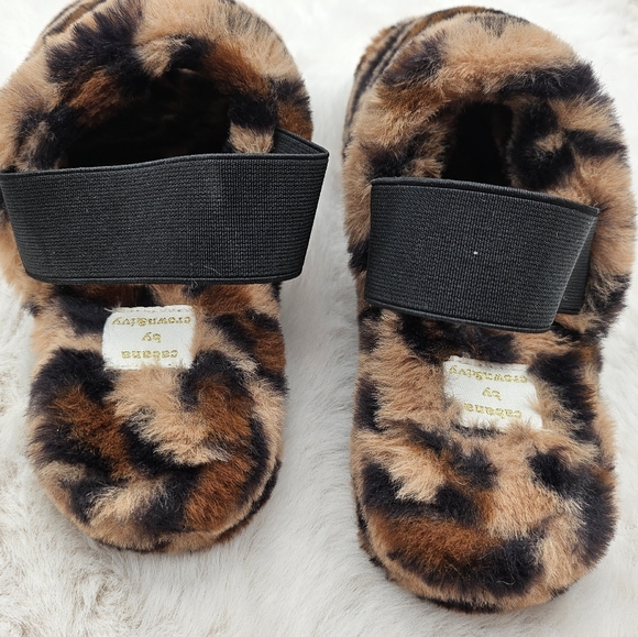 Cabana by Crown & Ivy leopard faux fur slip on Slipper shoes size 6 - Picture 6 of 9